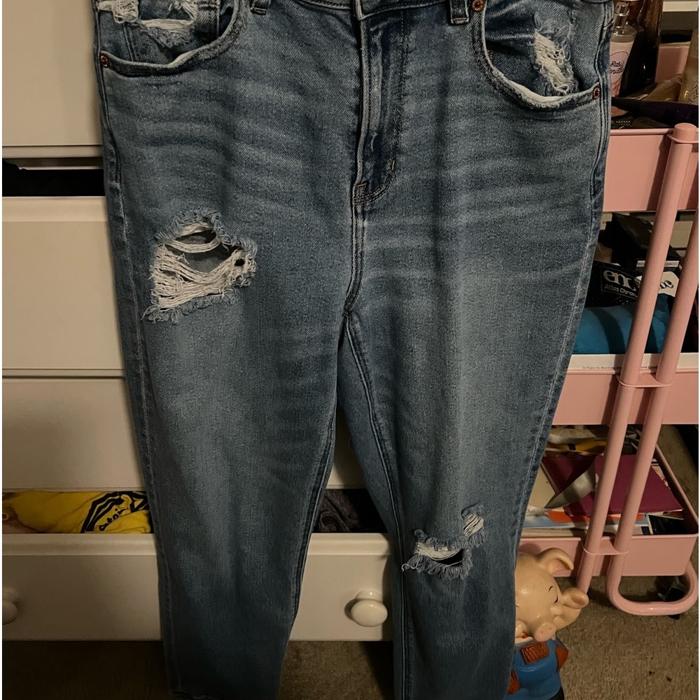 Size 8 stretch mom jeans